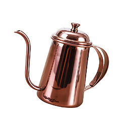 Acheter Inodore Main Goutte à Goutte Pot De Café Sur Gooseneck Bouilloire 650ml Rosegold