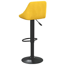 Acheter vidaXL Tabouret de bar Jaune moutarde Velours