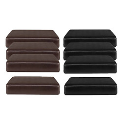 8pcs Housse De Coussin De Siège De Canapé Simple Housse De Coussin De Chaise De Canapé De Patio élastique