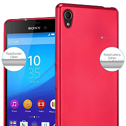 Acheter Cadorabo Coque Sony Xperia M4 AQUA Etui en Rouge