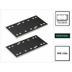 Festool SSH-STF-115x225/10 Patin de ponçage, pour ponceuses à bande RS 200, Rs 2, RS 100, RS 1 - 4 pcs. (4x 483679)