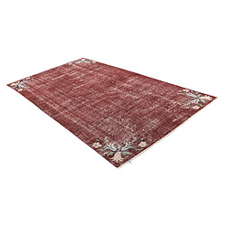 Avis Vidal Tapis de laine 259x150 rouge Ultra Vintage