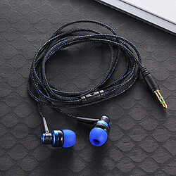 Acheter GUPBOO 1pc 3.5mm filaire stéréo intra-auriculaires Nylon tressé câble écouteur casque avec micro pour ordinateur portable téléphone intelligent cadeau