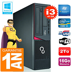 PC Fujitsu Esprimo E720 E85+ SFF Core I3-4130 RAM 16 Go Disque 2 To Wifi W7 - Occasion