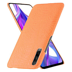 Wewoo Coque PC antichoc texture crocodile + PU pour Huawei Honor 9X / 9X Pro orange pas cher