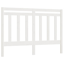 Maison Chic Tête de lit moderne pour chambre - Décoration de lit Blanc 141x4x100 cm Bois massif de pin -MN41135