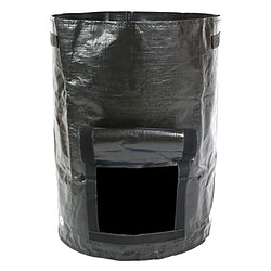 Wewoo 2 PCS 10 gallons à planter des sacs de PE de légumes plantation de cultiver de fournitures de jardin de fermetaille 35cm x 45cm Noir