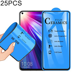 Wewoo Film de verre trempé de céramique à pleine couverture25 PCS 2.5Dpour Huawei Nova 4 / Honor V20