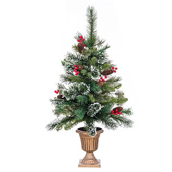 BigBuy Home Sapin de Noël Vert Multicouleur 80 x 45 x 18 cm (4 Unités)