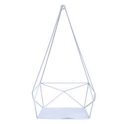 Acheter Mendler Étagère murale HWC-K79, Étagère suspendue Étagère de décoration Étagère de cuisine, métal 44x23x11cm ~ blanc