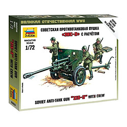 Zvezda Maquette canon anti-char russe ZiS-3 avec figurines