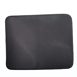 Wewoo Panier pour chien ou Chat Coussin Tapis de litière imperméable EVA de double couchepiège à animaux de compagnie de fondtapis de anti-dérapante de compagnieTaille S Noir