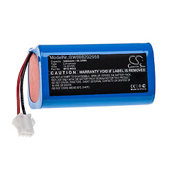 vhbw Batterie remplacement pour Ecovacs BFG-WSQ, ICR18650-26J-4S1P, UR18650ZY-4S1P-AAM pour aspirateur, robot électroménager (3400mAh, 14,8V, Li-ion)