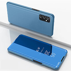 Coque en TPU + PU électroplaqué avec support bleu ciel pour votre Samsung Galaxy M52 5G