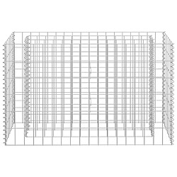 Avis vidaXL Lit surélevé à gabion Acier galvanisé 90x30x60 cm