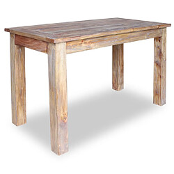 Maison Chic Table de salle à manger,Table à dîner Bois de récupération 120 x 60 x 77 cm -GKD68623