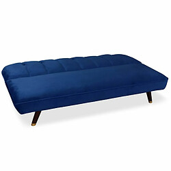 Acheter Paris Prix Canapé Convertible en Velours Seattle 180cm Bleu