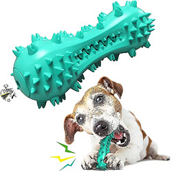 Jouet Chien Indestructible Jouet Chien Grinçant Os à Mâcher Interactif Pour Grands Chiens Moyens (bleu)