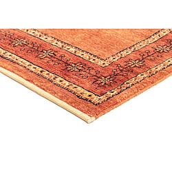 Vidal Tapis de laine 154x109 orange Kashkuli pas cher