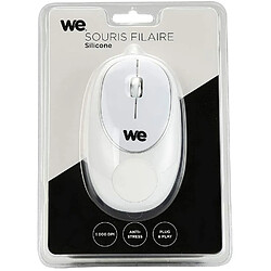 Urban Factory Souris en ABS et silicone Souris en ABS et silicone Blanc Connexion filaire USB