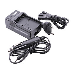 Vhbw Chargeur adaptateur secteur + allume-cigare pour batterie SONY NP-FV50, NP-FV70, NP-FV100 - pour SONY DCR-SR58E, DCR-SR68E, DCR-SR78E, DCR-SR88E etc.