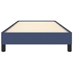 Maison Chic Lit adulte - Lit simple Cadre de lit,Structure du lit Contemporain Bleu 100 x 200 cm Tissu -MN75833 pas cher