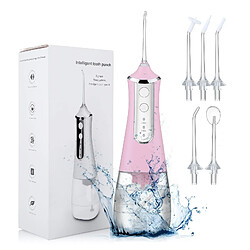 Universal Irrigation orale portable téléphone portable USB rechargeable eau magnétique magnétique mucus dentaire jet thermique réservoir d'eau 350ml Nettoyeur de dents étanche | Irrigateur oral (rose)