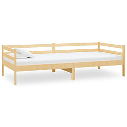 Avis vidaXL Lit de repos avec matelas 90x200 cm Bois de pin massif