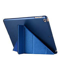 Wewoo Housse Étui Coque Etui à rabat en cuir avec texture de déformation horizontale pour iPad 10,2 pouces Bleu pas cher