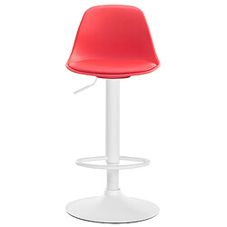 Acheter Non Tabouret de bar Kiel simili cuir blanc