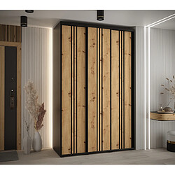 Abiks Meble Armoire DAVOS 6 À Portes Coulissantes 235,2/150/45 3 Portes