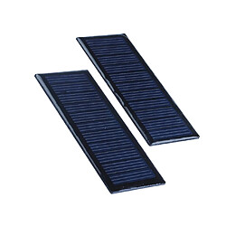 Panneau solaire polycristallin de 2pieces 5.5v / 2v 60ma pour l'avion modèle diy 5.5v