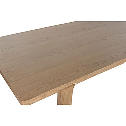 Avis Pegane Table à manger, table de repas rectangulaire en bois coloris naturel - longueur 210 x profondeur 101 x Hauteur 76 cm