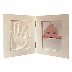 Artemio Double cadre photo 36,5 x 23,5 cm pour moulage empreinte bébé