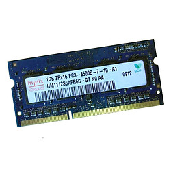 1Go RAM PC Portable SODIMM Hynix HMT112S6AFR6C-G7 PC3-8500U DDR3 1066MHz CL7 - Occasion