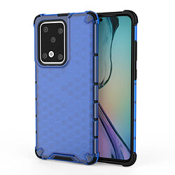 Wewoo Coque Pour Huawei P40 Pro Shockproof Honeycomb PC + TPU Case Blue