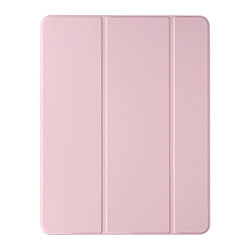 Avizar Étui pour iPad Air 11 2024 Clapet Pliable Support Multipostions Rose Poudré