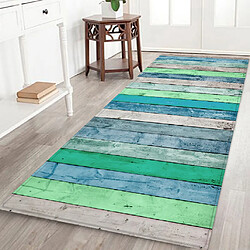 Tapis De Sol Tapis De Maison Moderne Tapis Rustique Runner Blue (40x120cm)