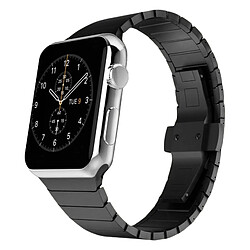 Avizar Bracelet Apple Watch 42 et 44 mm Maillons métalliques - Noir