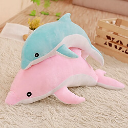 Acheter Universal 50cm peluche dauphin jouet peluche animal marin mignon fille poupée doux bébé coussin de sommeil cadeau de Noël pour les enfants | Peluche (rose)