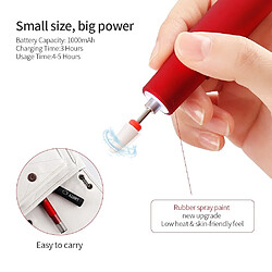 Acheter Universal Mini stylo de manucure à ongles, lampe à LED, lime à ongles, Pologne, 30000rpm, téléphone mobile à grande vitesse, ponceuse à ongles en gel UV | perceuse à ongles à fil électrique (rouge)