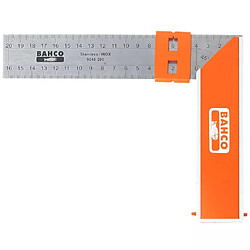 BAHCO Equerre de menuisier de marque 300 mm Orange 9048-300