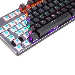 Avis K73 USB Gaming mécanique Clavier ergonomique rétroéclairé unique Key Light respiration