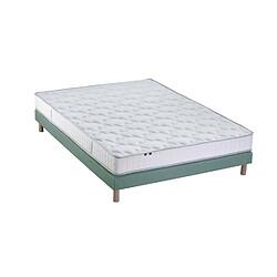 Idliterie Ensemble Matelas 100% latex 3 zones PURE + Sommier - Fabriqué en France