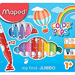 Maped Boite de 12 feutres jumbo