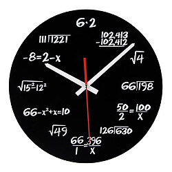 Universal Horloge acrylique, formule mathématique, horloge murale.