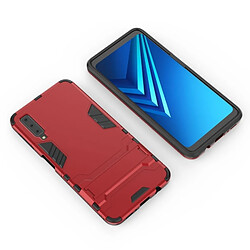 Wewoo Coque antichoc PC + TPU pour Galaxy A7 (2018), avec support (rouge)