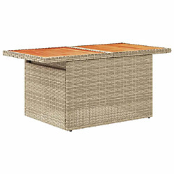 Acheter vidaXL Salon de jardin avec coussins 6 pcs beige résine tressée