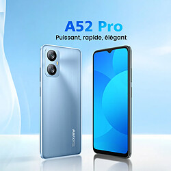 Avis Noir Blackview A52 Pro Téléphone Portable 12Go+128Go/ TF 1To, Écran 6.52" HD+/90Hz, Octa Core, 5180mAh, 13MP+5MP, Android 13 Smartphone Pas Cher Dual SIM 4G, Fingerprint/Face ID/GPS/WiFi(183g)