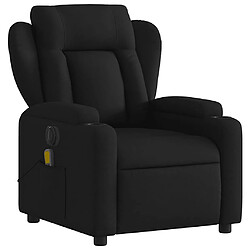 Avis vidaXL Fauteuil de massage inclinable électrique Noir Tissu